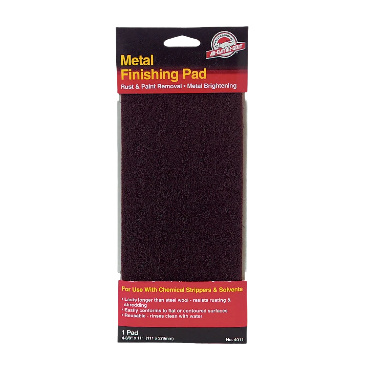 Environmentally Friendly Do it Metal Finishing Pad 4-3 8 x 11 in. High-End