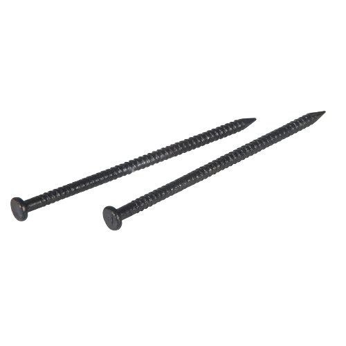 Secure Hillman Panel Nail Black 1 in. Flexible
