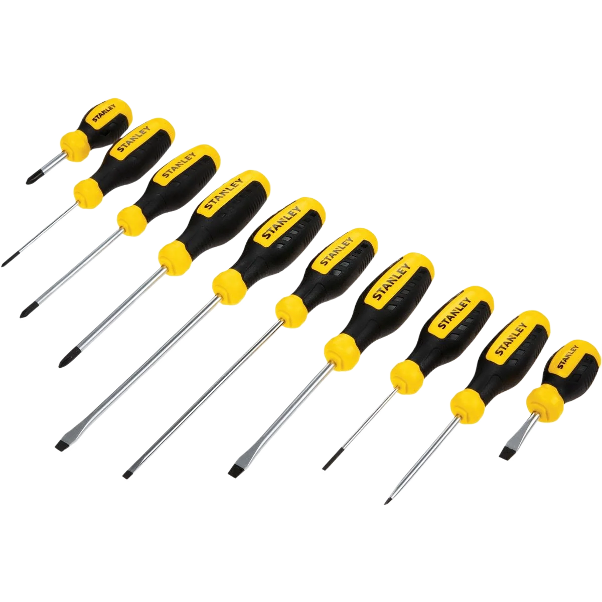 Convenient Stanley 10-Piece Screwdriver Set High-Performance