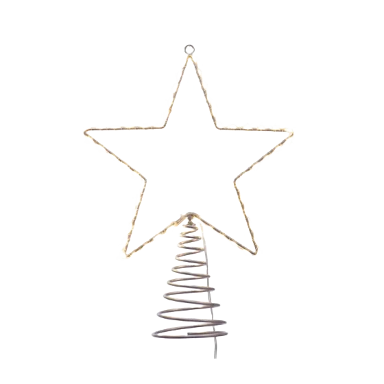 Convenient Kurt S. Adler Metal Wire Lighted LED Star Treetop 12.2 in. Fashionable