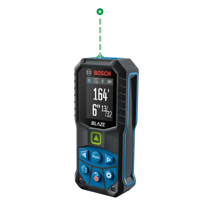 Fine Crafted Bosch BLAZE™ Connected Green-Beam 165 ft. Laser Measure Secure