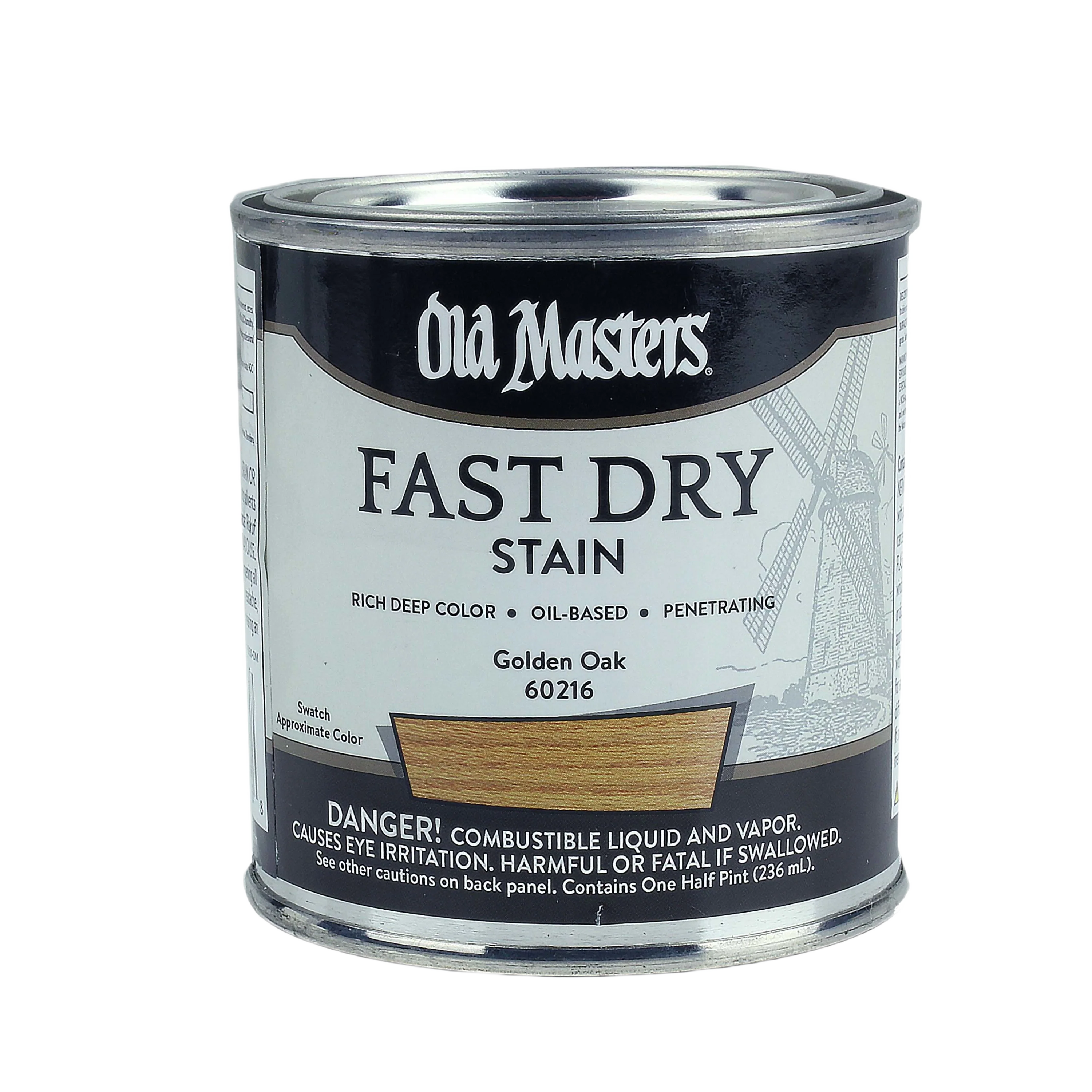 Efficient Old Masters Golden Oak Fast Dry Stain 1 2 Pint Recyclable