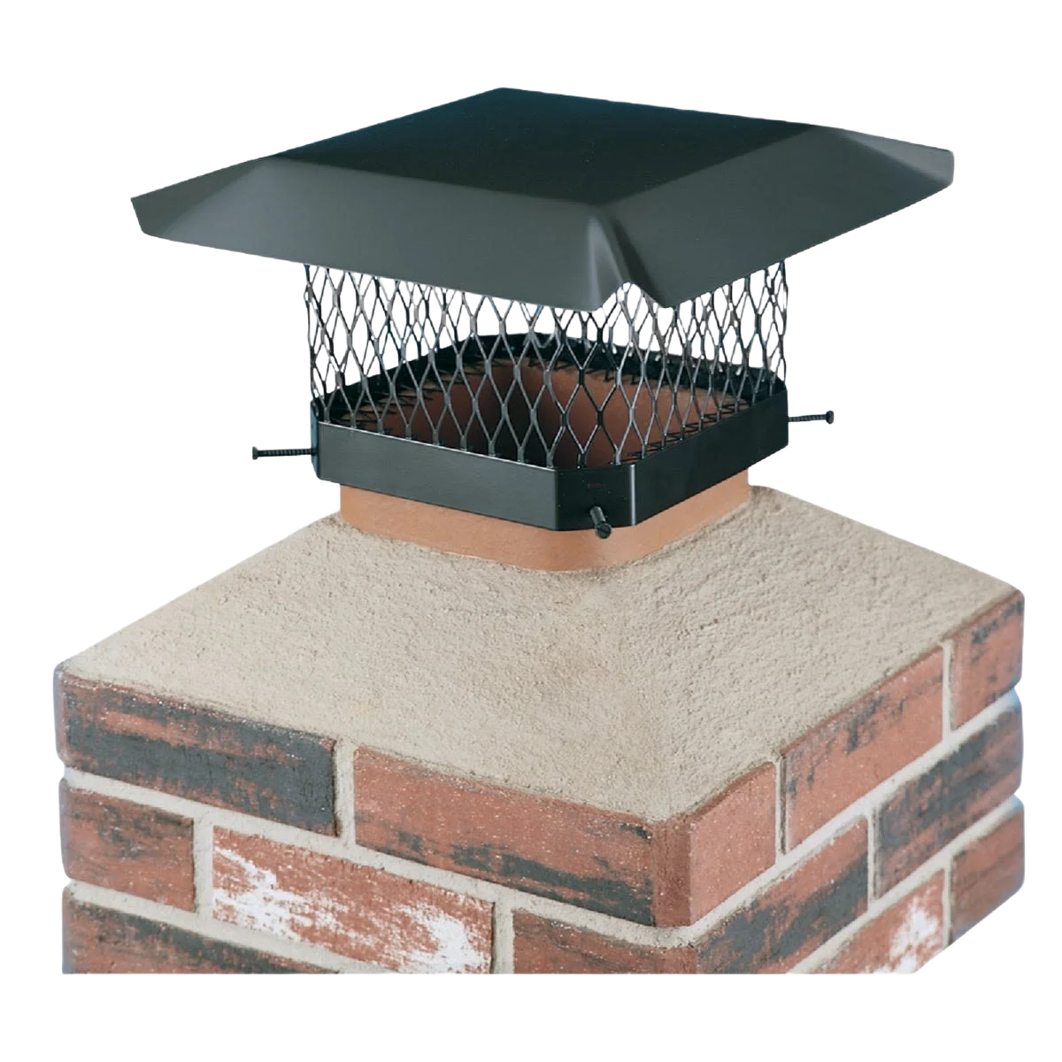 Consistent Shelter 13 x 13 Black Steel Chimney Cap High-End
