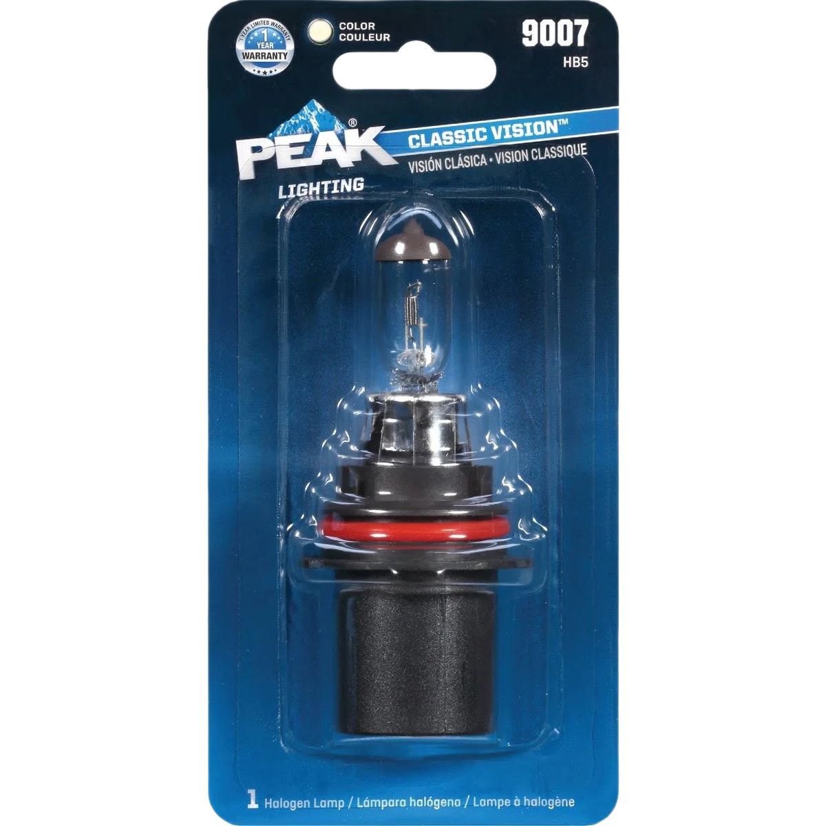 Consistent PEAK Classic Vision 9007 HB4 12.8V Halogen Automotive Bulb Efficient