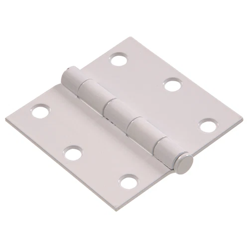 Advanced Hillman 3-1 2 White Square Corner Residential Door Hinge w Removable Pin Official