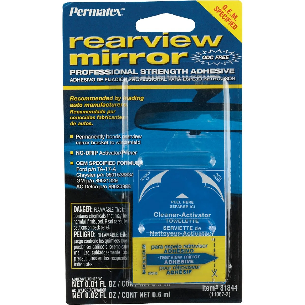 Reusable Permatex Rearview Mirror Adhesive Advanced