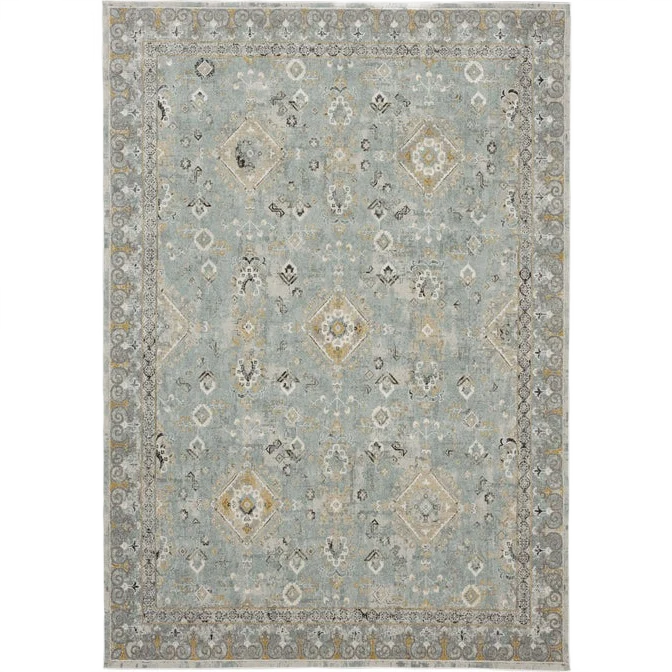 Fine Crafted Karastan Windermere Ravenglass Blue Rug 7'10 x 10'3 Contemporary
