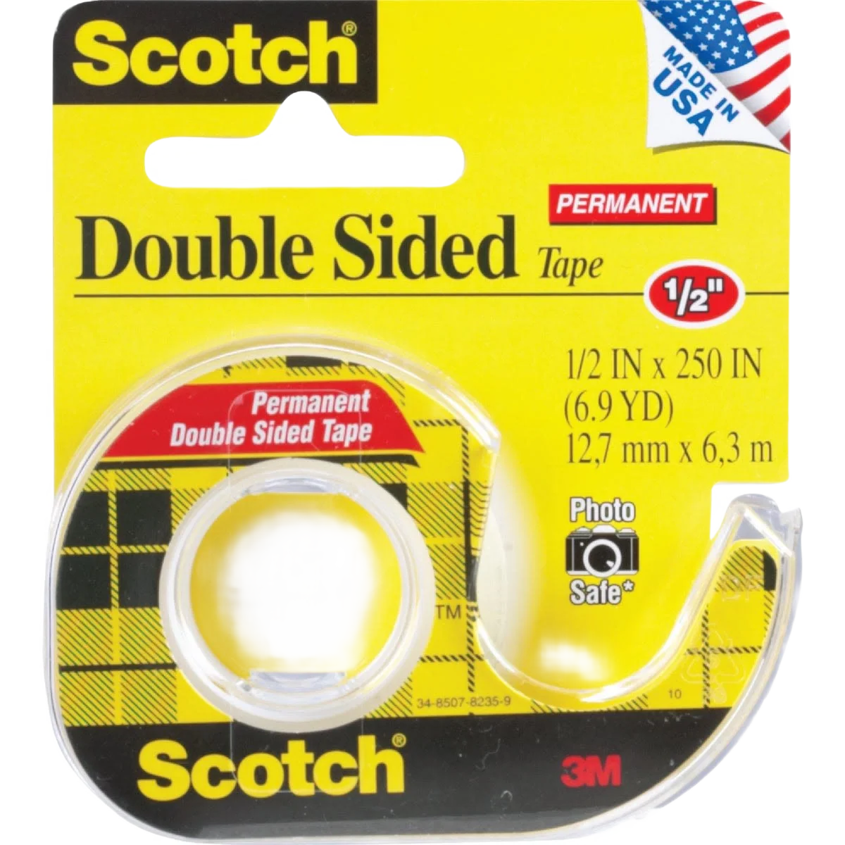 Advanced Scotch Double Sided Transparent Tape 1 2 in. x 250 in. High-Performance