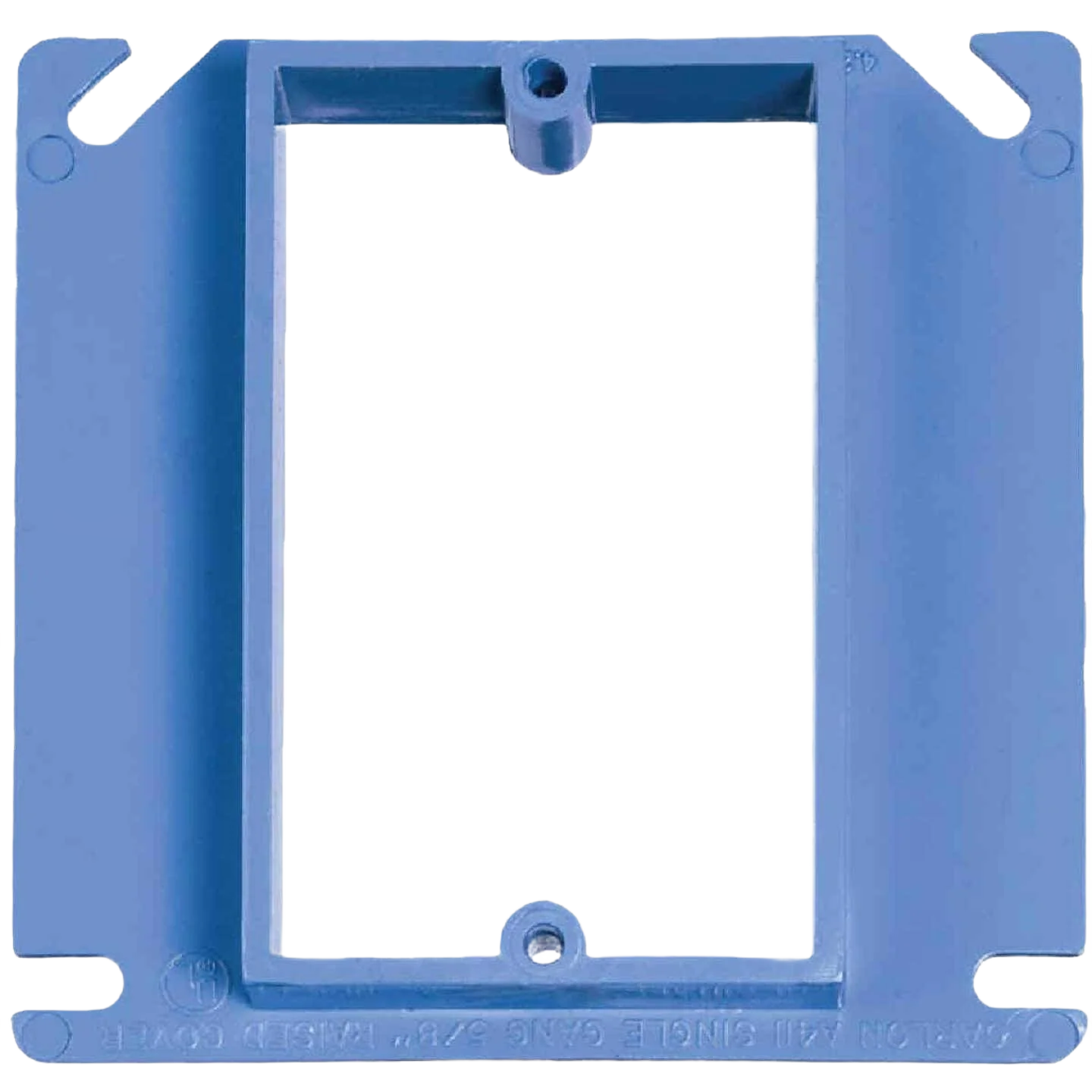 Solid Carlon 4 in. x 4 in. Square Raised 1-Gang Outlet Box Cover First-Class