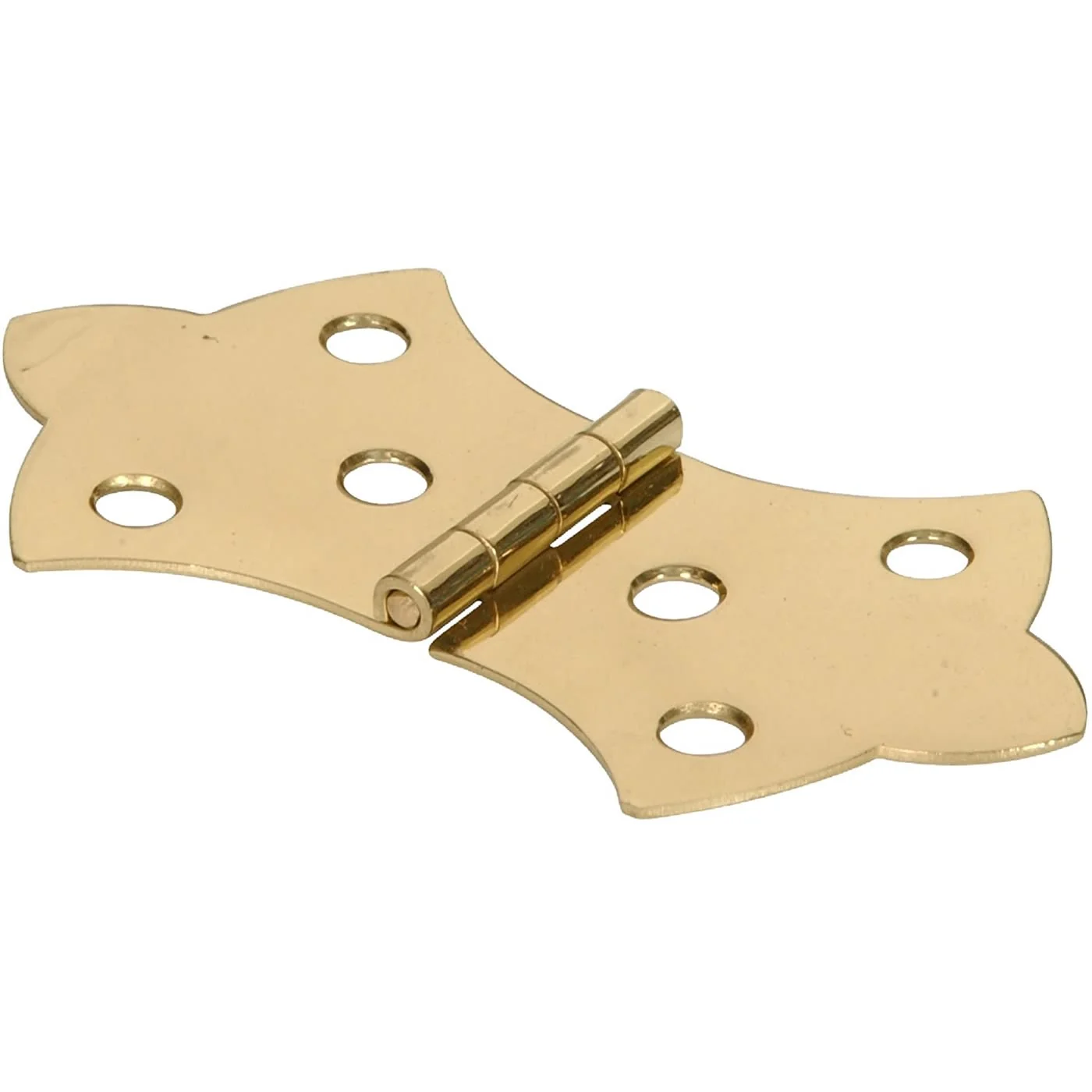 Superior Hillman Bright Brass Solid Brass Decorative Hinge 1-11 16 x 3-1 16 in. High-Performance