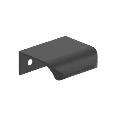 Fashionable Amerock Streamline Tab 1-3 4 Length Matte Black Cabinet Edge Pull Next-Generation