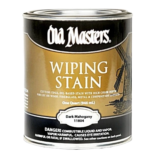 Reusable Old Masters Dark Mahogany Oil Base Wiping Stain 1 Quart Fashionable