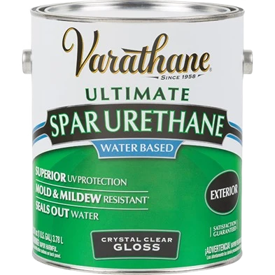 Recyclable Rust-Oleum Varathane Crystal Clear Gloss Exterior Spar Urethane 1 gallon Superior