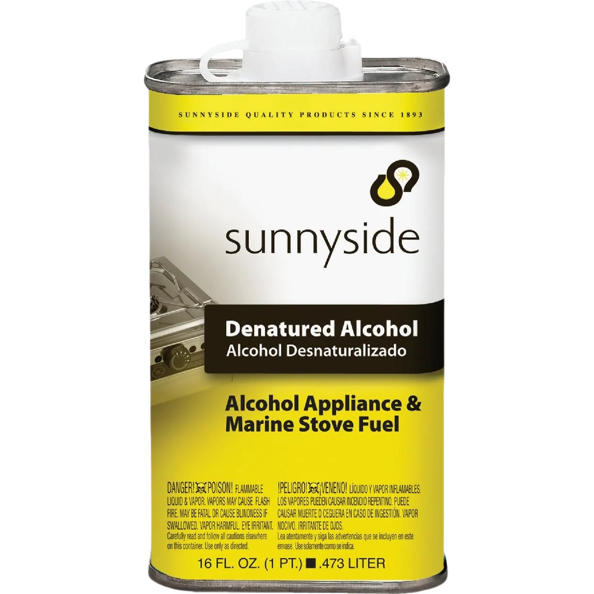 Dependable Sunnyside Denatured Alcohol Solvent 1 Pint Professional