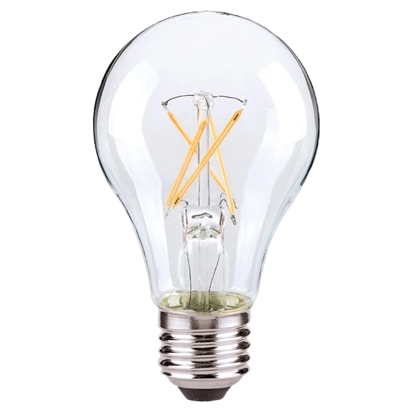 Versatile Satco 4.5 Watt A19 LED Clear Medium Base Light Bulb Minimalist
