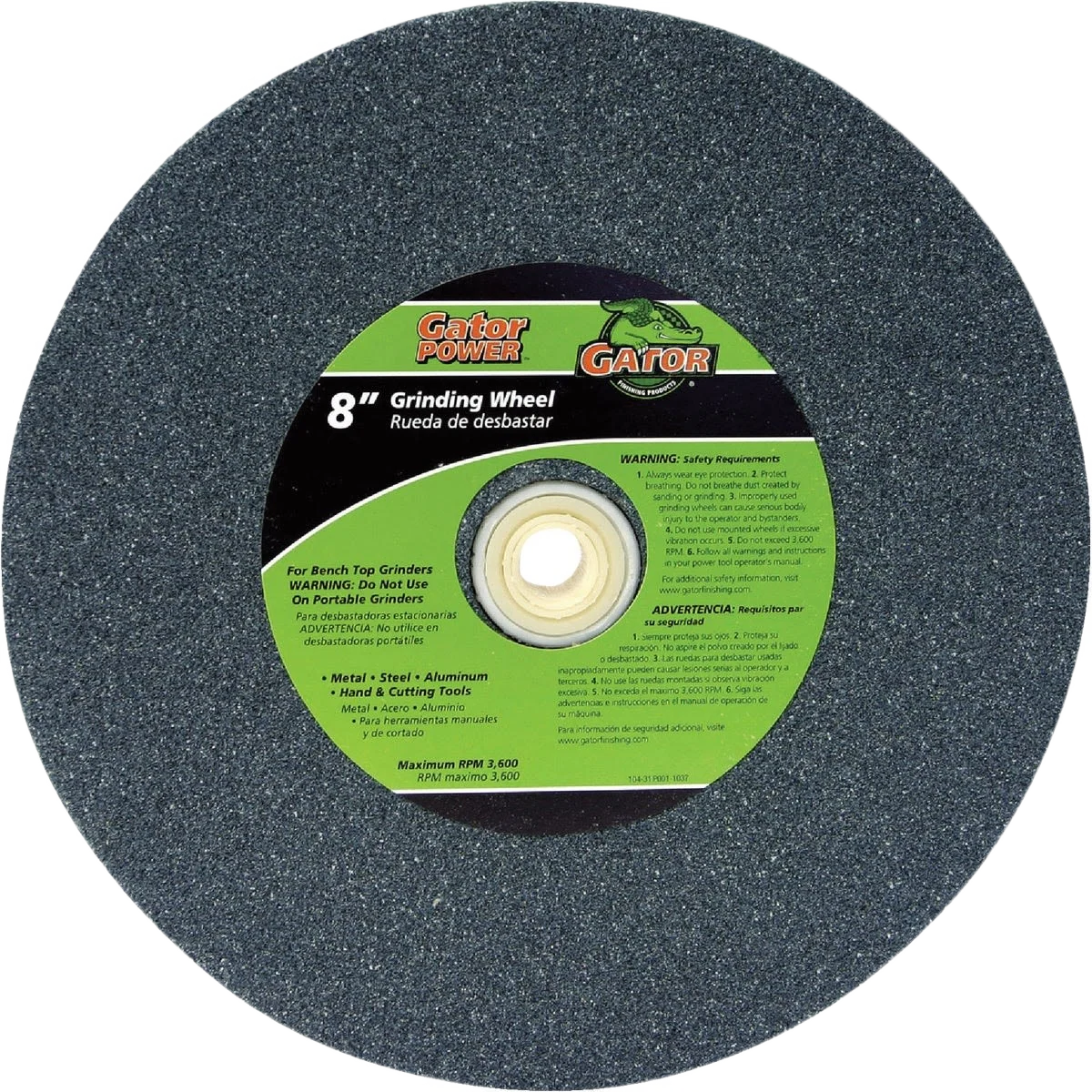 Modern Gator Blade 8 In. Bench Grinding Wheel 80 Grit Fine Crafted