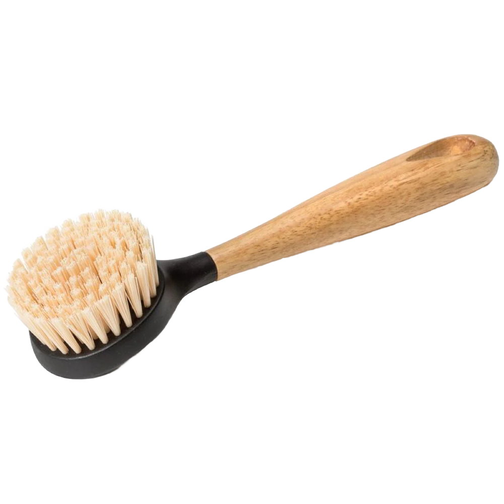 Natural Lodge Stiff Nylon Scrub Brush 10 in. Secure