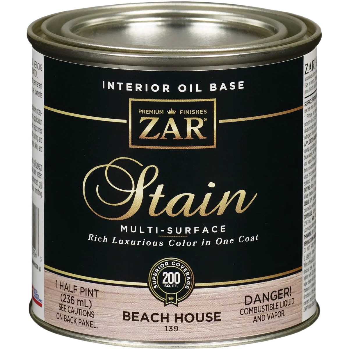 Contemporary ZAR® Interior Oil Base Beach House Wood Stain 1 2 Pint Comfortable