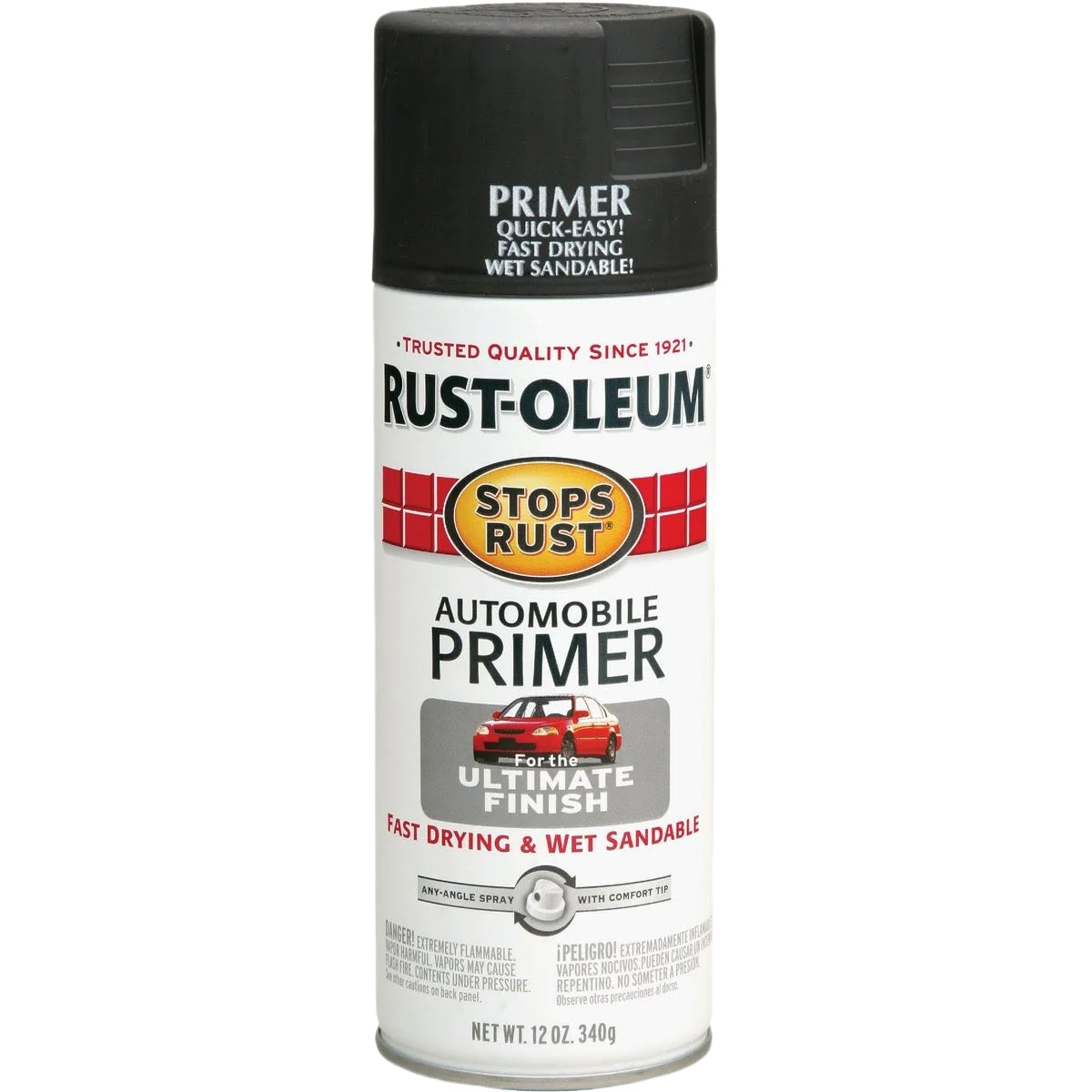 Prestigious Rust-Oleum Dark Gray Automotive Spray Paint Primer 12 oz. Efficient