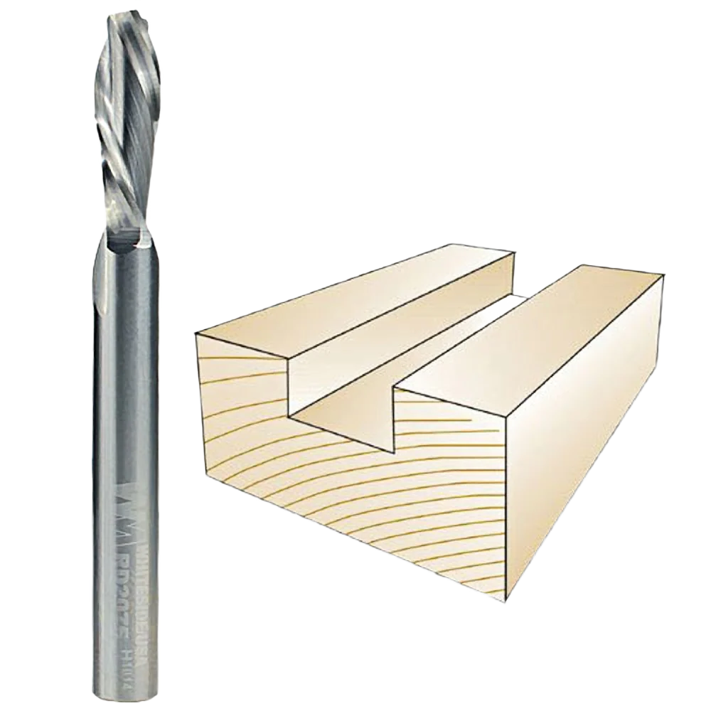 Pure Whiteside Spiral Downcut Bit 1 4 in. SH x 1 4 in. CD x 3 4 in. CL Healthy