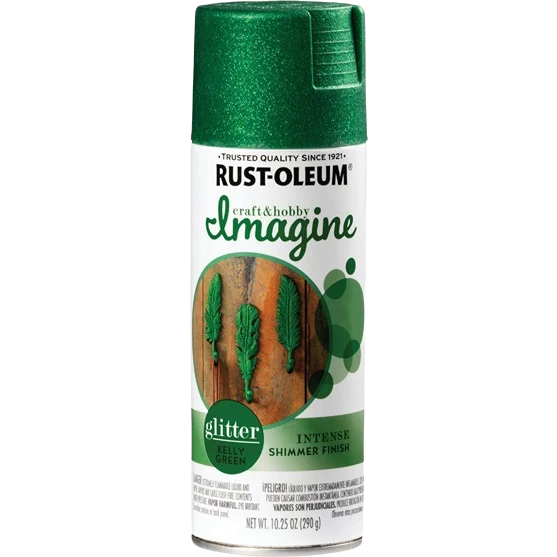 Specialty Rust-Oleum Intense Kelly Green Imagine Glitter Spray Paint 10.25 oz. Official