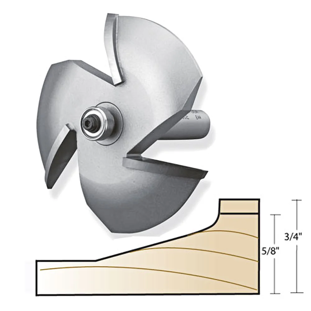 Modern Whiteside 3-Wing Straight Cove Raised Panel Bit 1 2 in. SH High-Performance