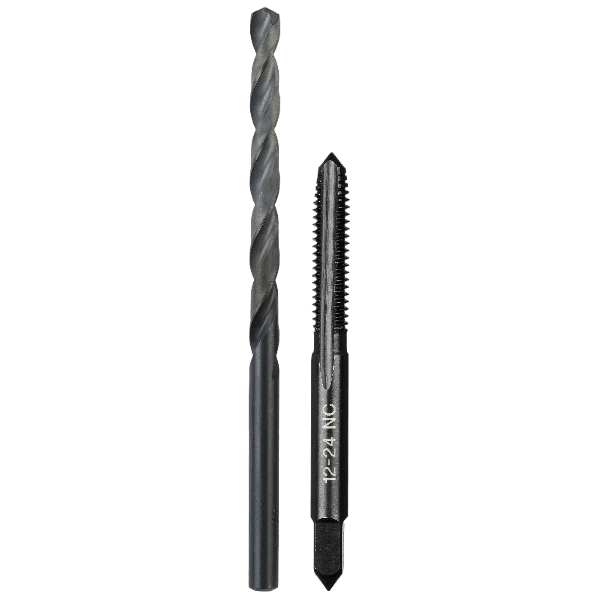 Exclusive Milwaukee 10-24 NC Straight Flute Plug Tap and 16 Drill Bit Set Classic