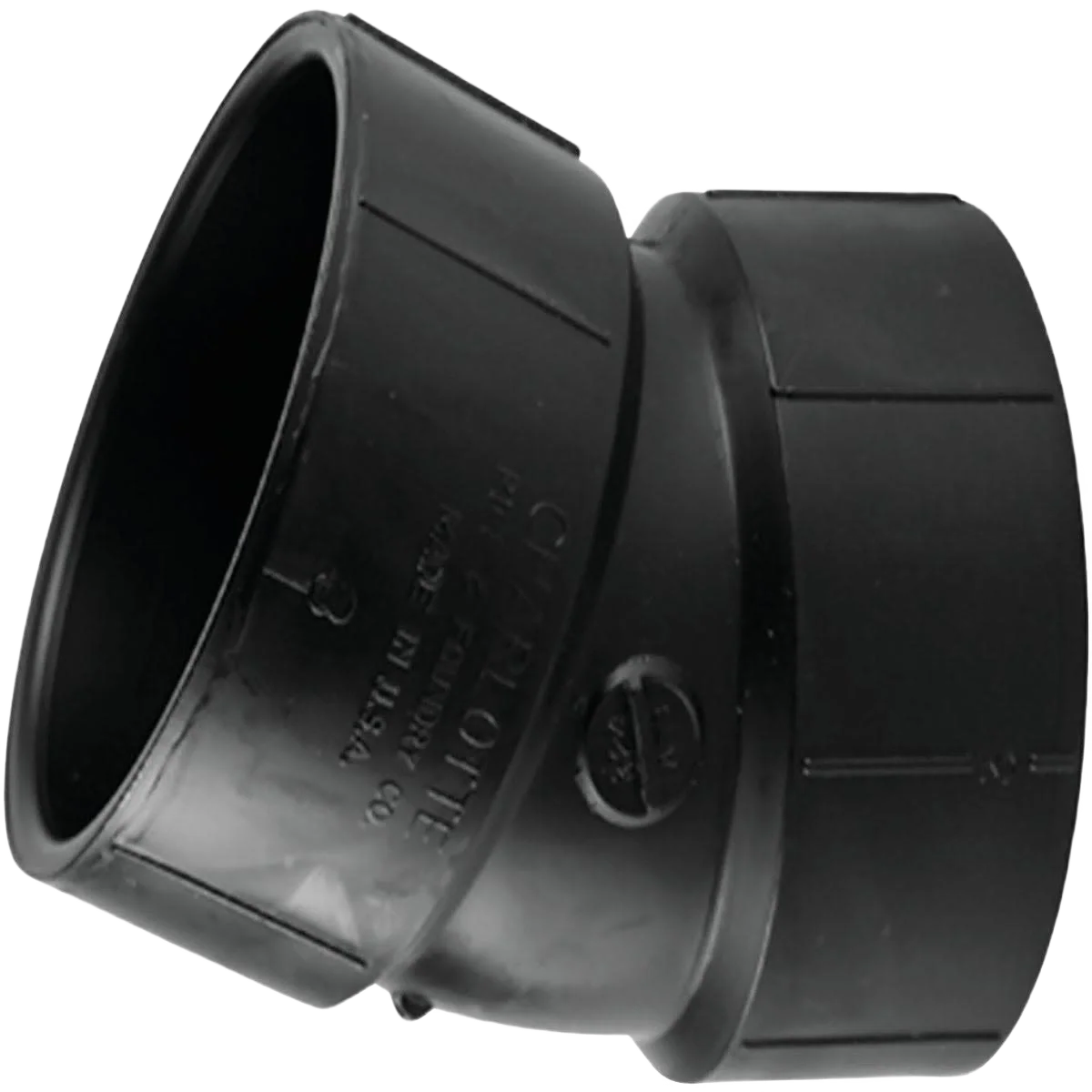 Carefully Designed Charlotte Pipe 4 In. Hub x Hub 22-1 2 Deg. ABS Elbow Comfortable