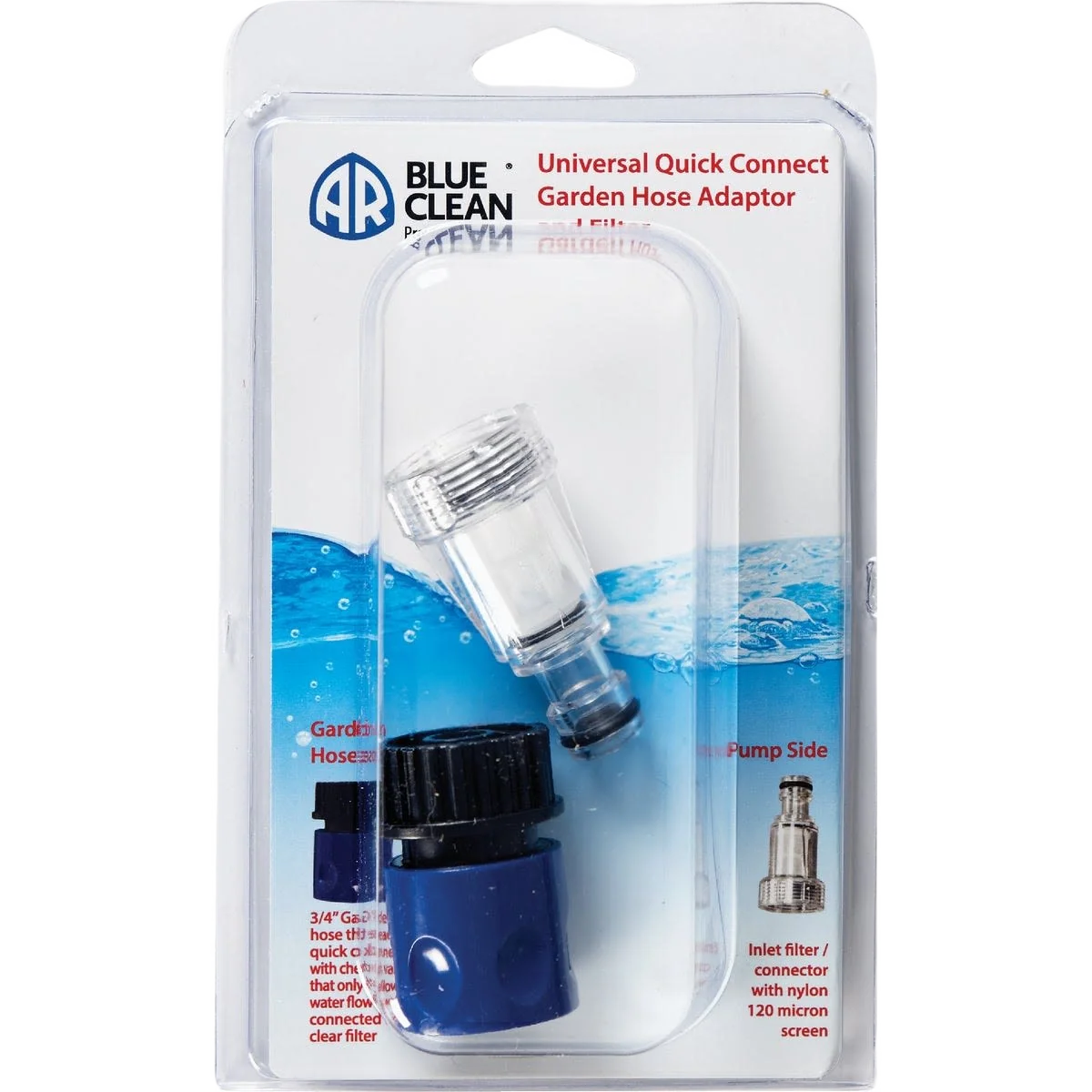 Reusable AR Blue Clean Pressure Washer Quick Connect Socket Kit with Filter Enhanced