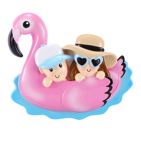 Reusable PolarX Personalized Pool Couple Ornament Efficient