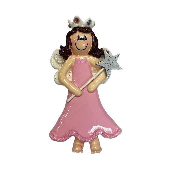 Contemporary Rudolph Me Personalized Brown Hair Female Princess Ornament Environmentally Friendly