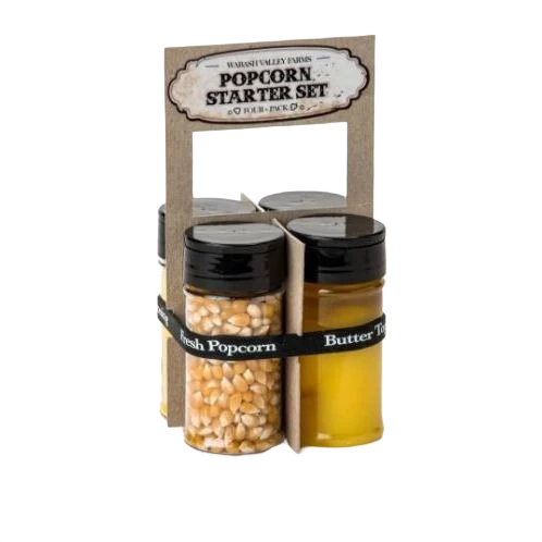 Classic Wabash Valley Farms Vintage Popcorn Popping Starter Kit 4-Pack Dependable