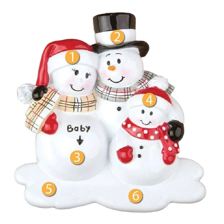 Efficient PolarX Personalized We're Expecting with One Child Ornament Organic