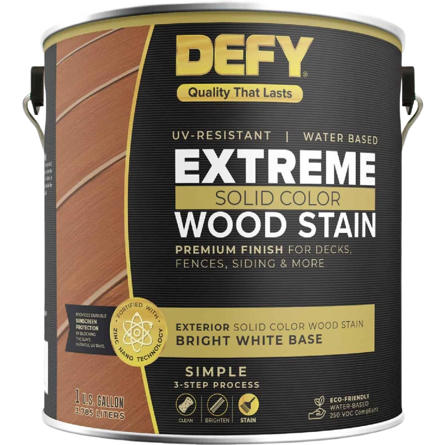 Artisan Defy Bright White Extreme Solid Color Wood Stain Gallon Casual