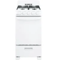 Reliable Hotpoint® 20 Front-Control -Standing Gas Range with Sealed Burners Refined