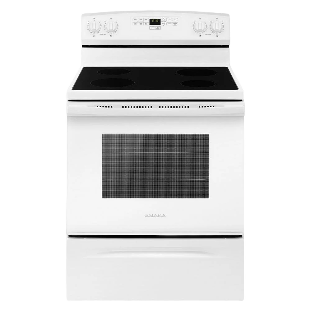 Sustainable 30-inch Amana® Electric Range with Extra-Large Oven Window Long-Lasting