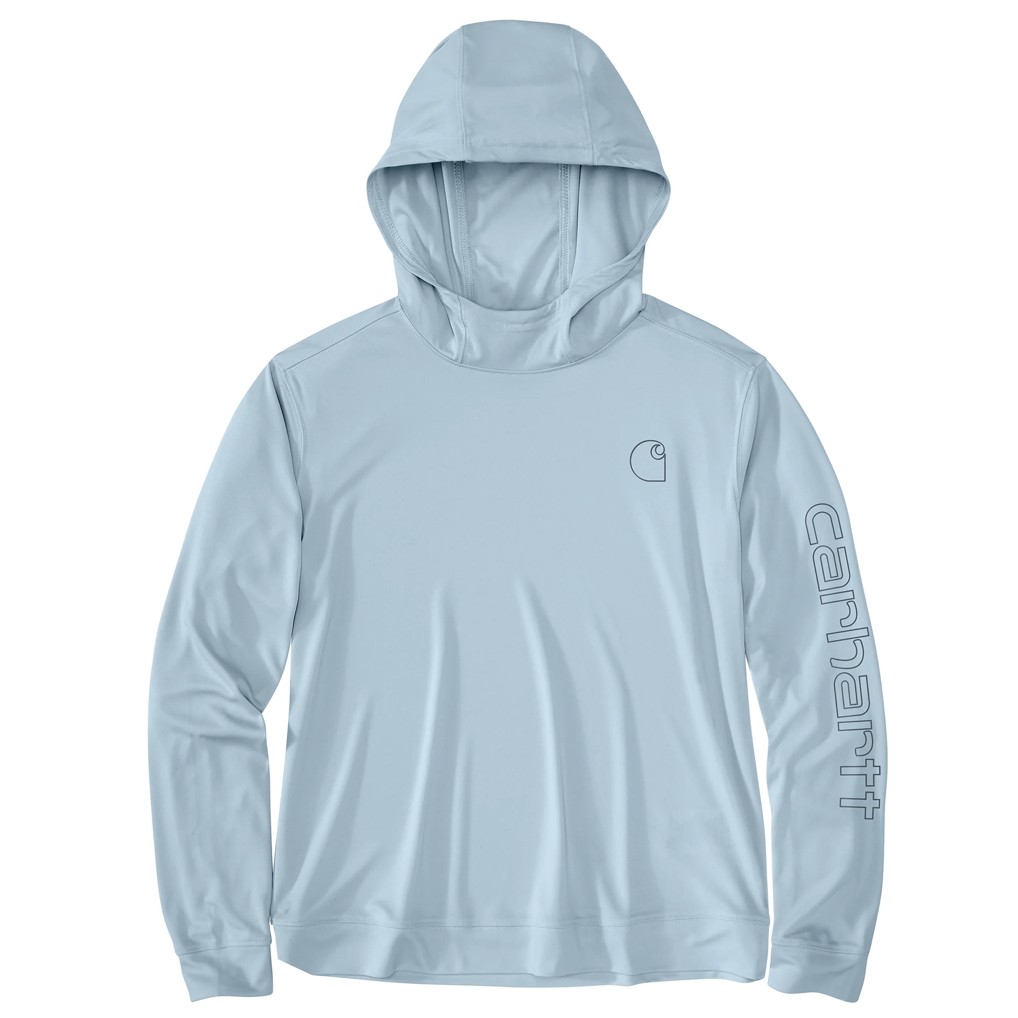 Fashionable Carhartt Women's Force Sun Defender Lightweight Long-Sleeve Hooded Graphic T-Shirt Original