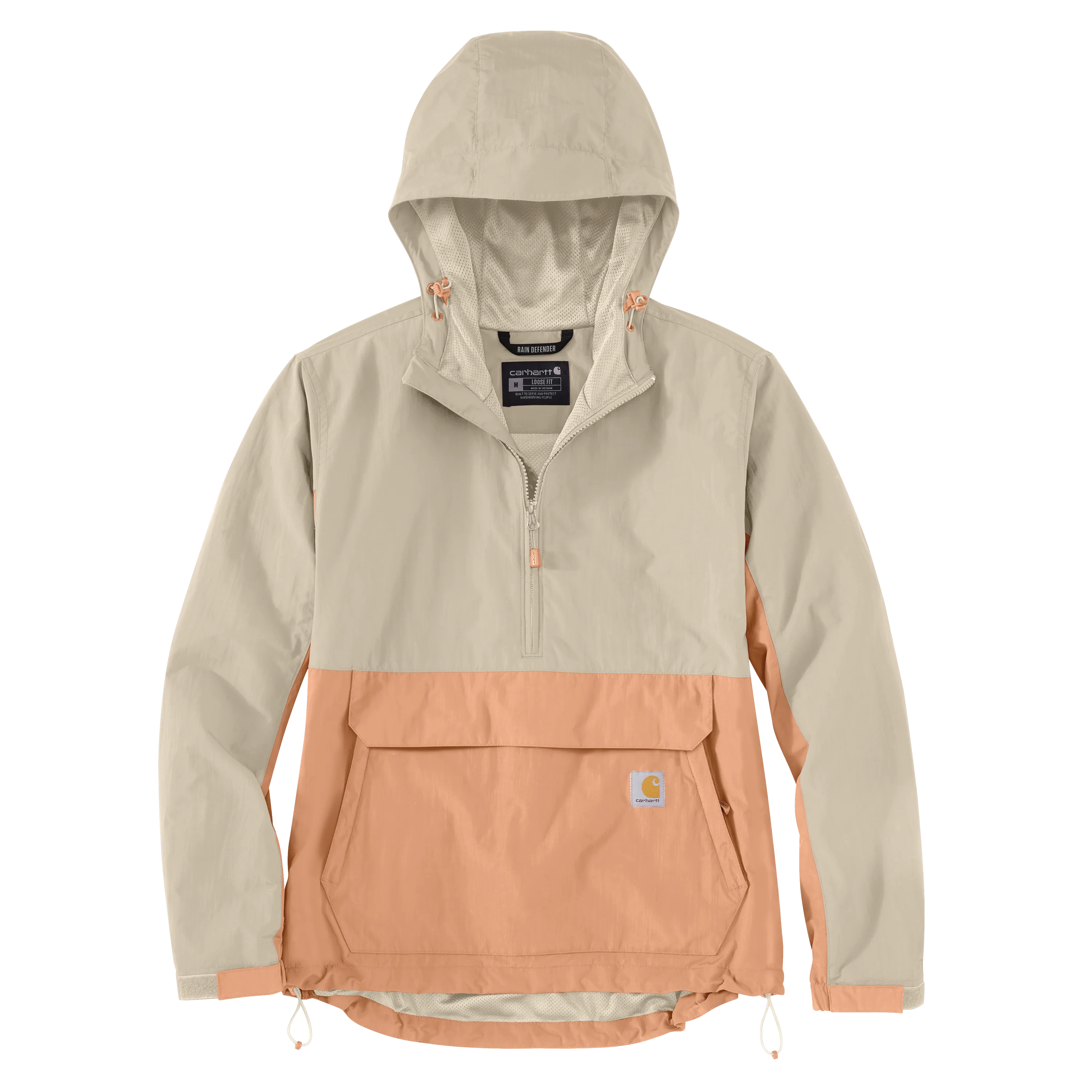 Natural Carhartt Women's Rain Defender Loose Fit Lightweight Packable Anorak Healthy