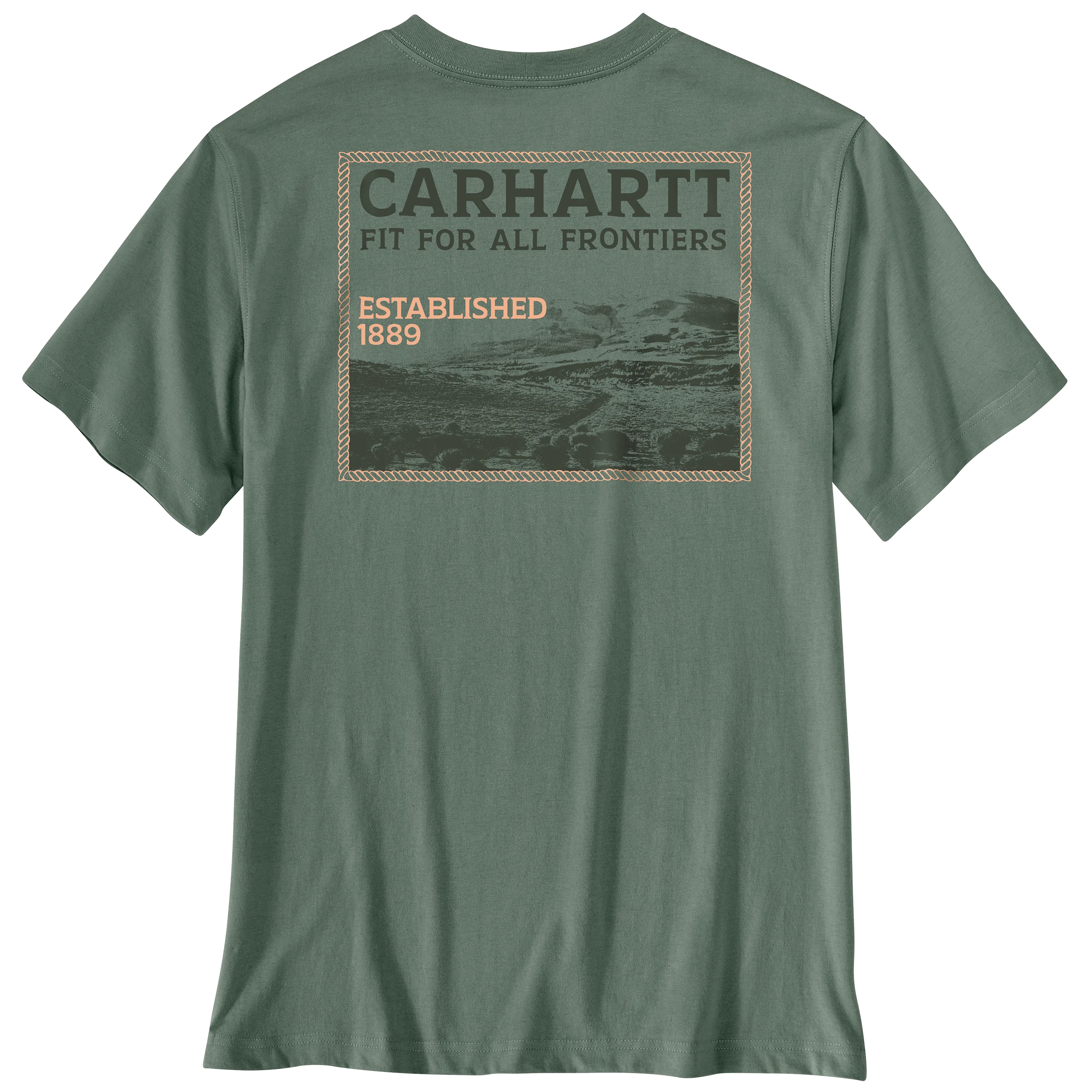 Secure Carhartt Men's Irvine Relaxed Frontiers T-Shirt Eco-Friendly