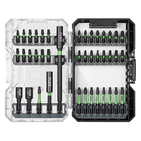 Dependable FLEX 41-Pc. Impact Driver Bit Set Smart