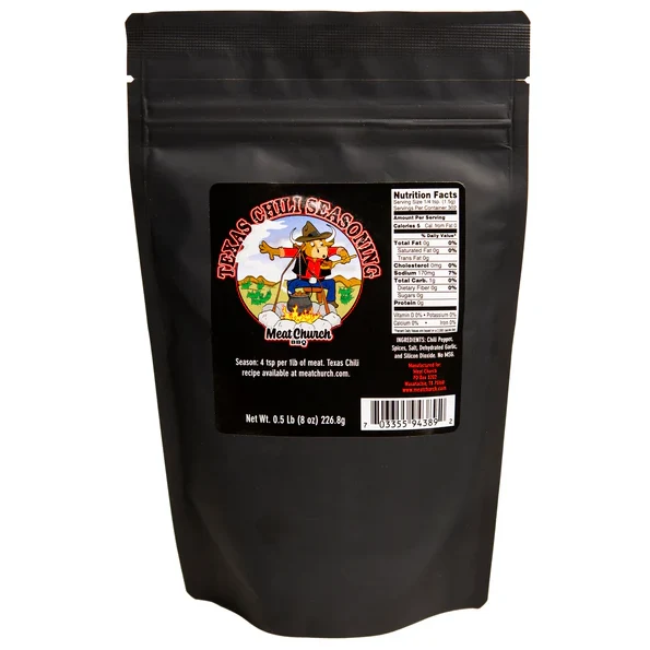 Professional Meat Church Texas Chili Seasoning 8 oz. Certified