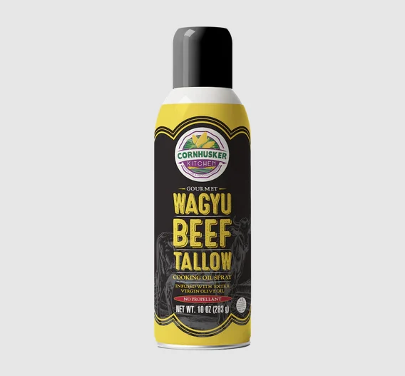 Fast Cornhusker Kitchen Gourmet Wagyu Beef Tallow Spray 10 oz. Solid