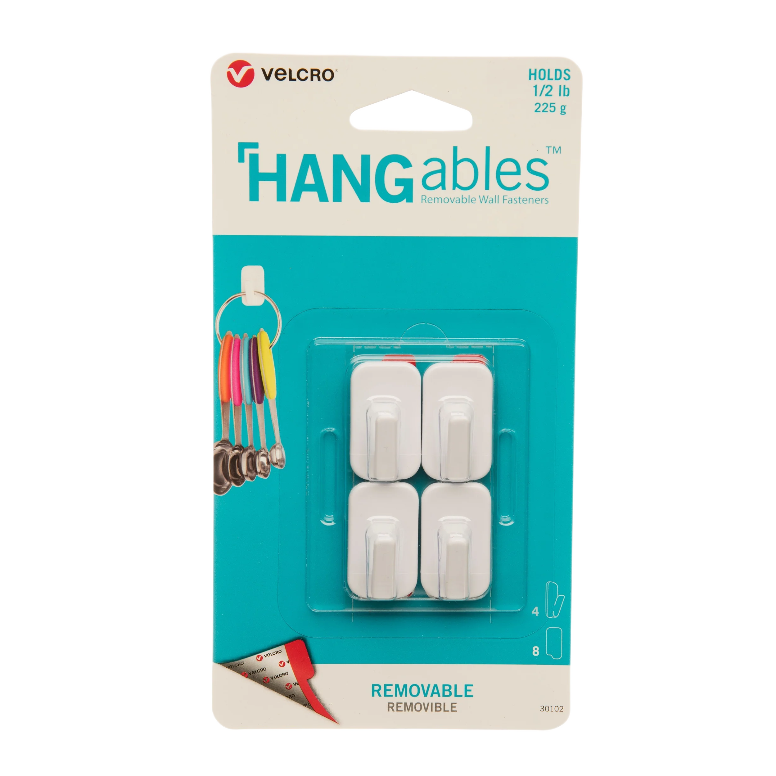 High-Quality Velcro Hangables 1 2 lb. Capacity White Removable Micro Hook 4-Pack Luxury