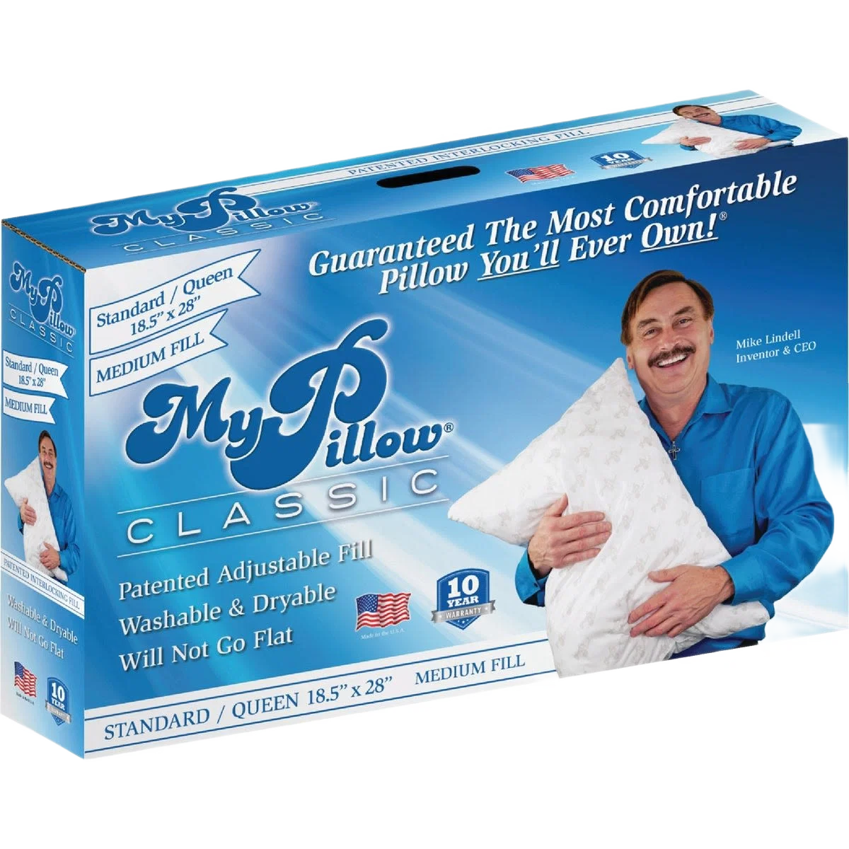 Optimized My Pillow Classic Standard Queen Medium Fill Pillow Trendy