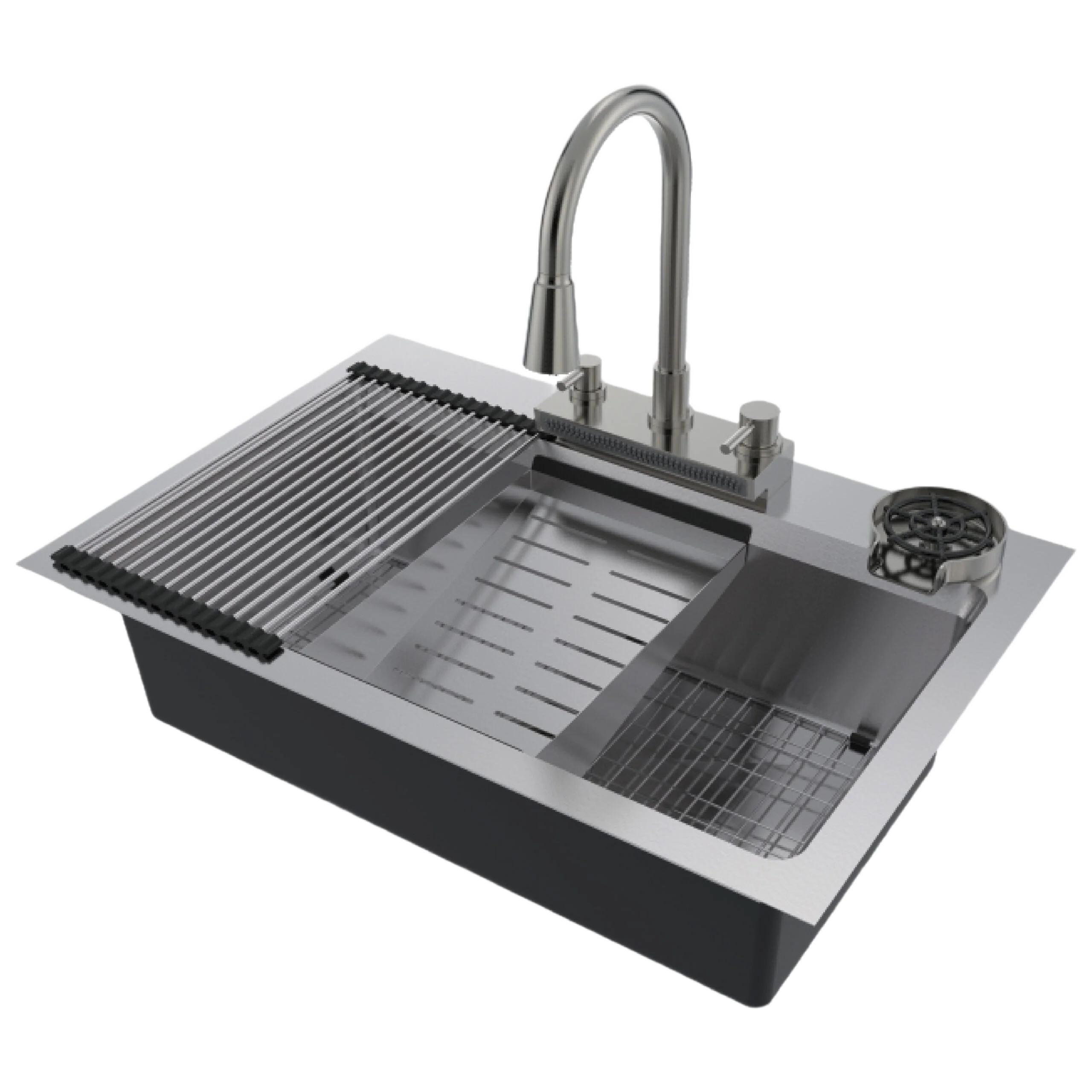 Organic CMI Drexmore 33 x 22 Stainless Steel Work Station Sink Kit Trusted