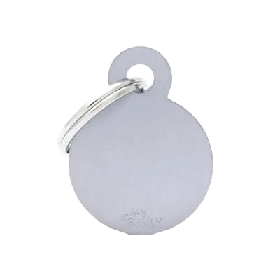 Versatile MyFamily Small Gray Round ID Tag Elite