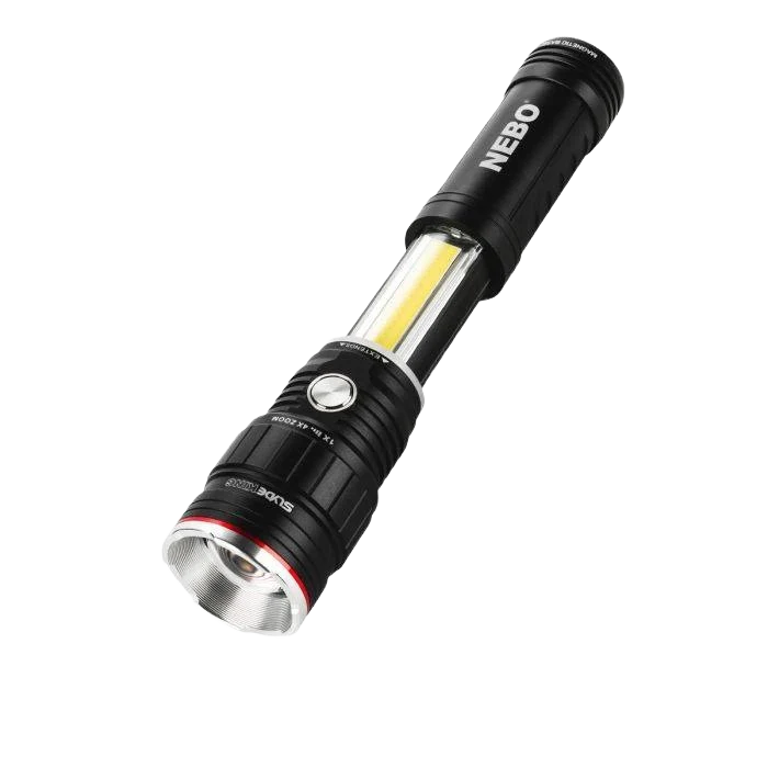Healthy NEBO SLYDE KING Storm Gray Rechargeable LED Flashlight Work Light Professional