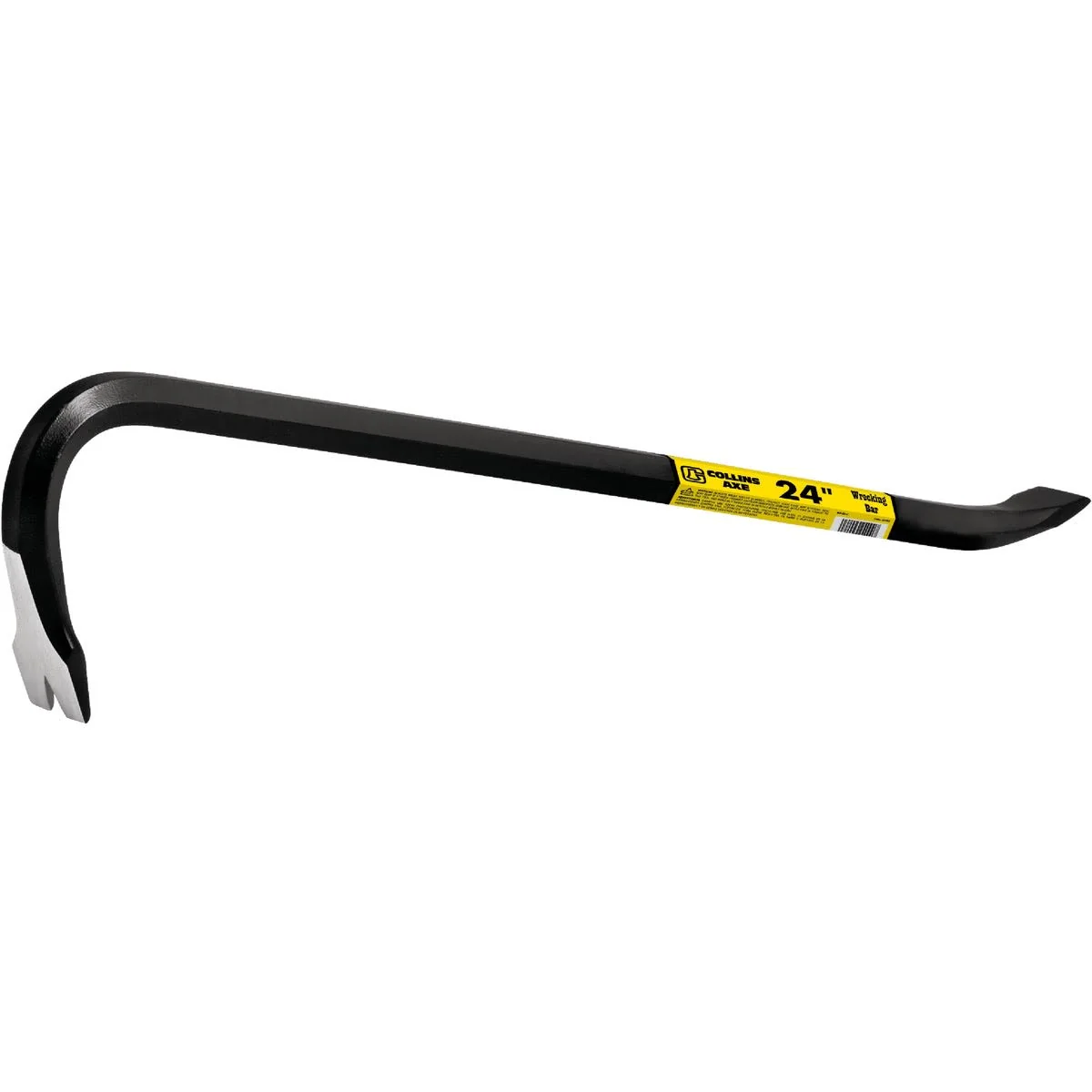 Comfortable Collins 24 in. Black Gooseneck Wrecking Bar Versatile