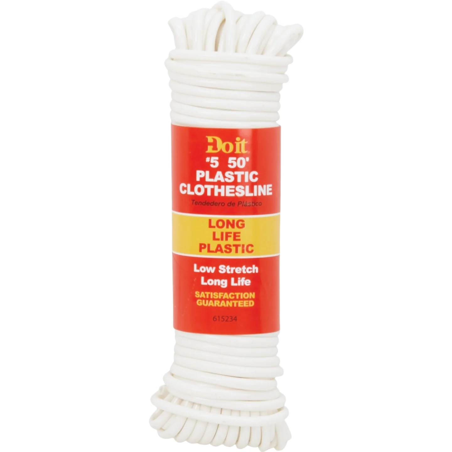 Unique Do it White 5 Low Stretch Long Life Plastic Clothesline 50 ft. Quality