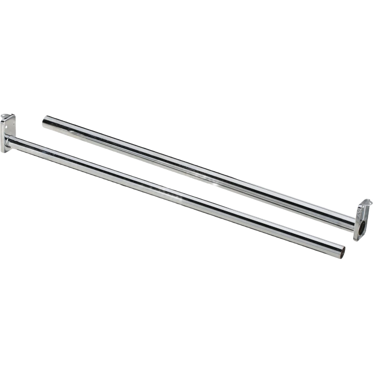 Traditional National Hardware 48 to 72 Chrome Adjustable Closet Rod Original